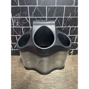 Polder Style Station – Black – Hair Stylist Tool Organizer / Salon Station